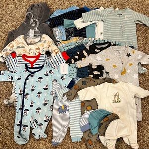 25 Pieces Baby Boy Bundle Clothes 0-3 Months